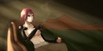  adam_jensen adam_jensen_(cosplay) amputee breasts cigarette cosplay couch cyberpunk cyborg deus_ex deus_ex:_human_revolution drawfag genderswap genderswap_(mtf) glass katawa_shoujo large_breasts liquor nipples parody pink_hair reclining science_fiction smoking tezuka_rin topless 