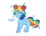  female feral friendship_is_magic hasbro horse mammal mane mess messy my_little_pony pegasus pony rainbow_dash_(mlp) solo tail unknown_artist wings 