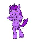  cute equine friendship_is_magic fully_oc hands horned_pony horse my_little_pony not_eye_pleasing pony purple twilight_sparkle_(mlp) unicorn what wrinkle 