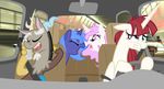  antlers blue_hair car car_chase discord_(mlp) draconequus equestria-prevails equine female feral friendship_is_magic grand_theft_auto group hair horn humor hybrid lauren_faust_(character) long_hair male mammal my_little_pony phone police police_car ponification princess princess_celestia_(mlp) princess_luna_(mlp) royalty sibling sisters winged_unicorn wings young 