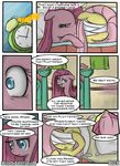  blue_eyes comic dialog dialogue english_text equine female feral fluttershy_(mlp) friendship_is_magic hair horse lesbian mammal my_little_pony pegasus pink_hair pinkamena_(mlp) pinkie_pie_(mlp) pony speccysy straight_hair text wings wounded 