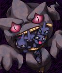  creepy ghost looking_at_viewer nintendo open_mouth pok&#233;mon pok&eacute;mon red_eyes schwarzer-hund shuppet spirit tongue tongue_out undead video_games zipper 