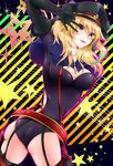  alternate_costume ass bad_id bad_pixiv_id belt black_legwear blonde_hair breasts capelet cleavage cosplay garter_straps gradient_hair green_hair hat kiraboshi_(star_driver) kurobe_sclock large_breasts leotard long_hair looking_back milla_maxwell multicolored_hair red_eyes solo star star_driver tales_of_(series) tales_of_xillia thighhighs v v_over_eye watanabe_kanako watanabe_kanako_(cosplay) 