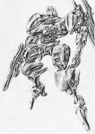  armored_core armored_core:_for_answer from_software laser_cannon monochrome rail_gun 