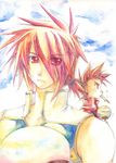  age_difference father_and_son kratos_aurion lloyd_irving short_hair simple_background tales_of_(series) tales_of_symphonia 