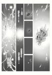  comic daiyousei doujinshi dress gensoukoumuten greyscale highres holding kamishirasawa_keine light long_hair monochrome multiple_girls old_woman touhou translated underwater 