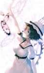  bad_id bad_pixiv_id black_hair blue_eyes gears hat looking_up reaching shiina_mayuri shiranori short_hair solo steins;gate 