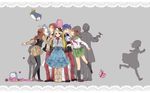  5girls animal_hat apple bad_id bad_pixiv_id bird black_hair blazer blue_hair blue_skirt bob_cut boots bow brown_eyes brown_hair brown_skirt curly_hair diary dress esmeralda_(mawaru_penguindrum) food fruit green_eyes green_skirt hat jacket long_hair mawaru_penguindrum medium_skirt miniskirt multiple_boys multiple_girls natsume_mario natsume_masako necktie oginome_momoka oginome_ringo pantyhose penguin penguin_1-gou penguin_2-gou penguin_3-gou pink_hair pleated_skirt purple_eyes red_hair school_uniform serafuku short_hair skirt tabuki_keiju takakura_himari takakura_kanba takakura_shouma tokikago_yuri uri_253 watase_sanetoshi 