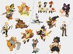  6+girls adeku_(pokemon) aloe_(pokemon) arty_(pokemon) axew cattleya_(pokemon) character_name conkeldurr corn_(pokemon) cowboy cowboy_hat cubchoo dent_(pokemon) dotabata ducklett elite_four emolga everyone fraxure fringe_trim fuuro_(pokemon) gen_5_pokemon giima_(pokemon) gym_leader hachiku_(pokemon) hat herdier iris_(pokemon) jellicent kamitsure_(pokemon) krokorok leavanny liepard multiple_boys multiple_girls panpour pansage pansear pantyhose pod_(pokemon) pokemon pokemon_(creature) pokemon_(game) pokemon_bw renbu_(pokemon) reuniclus salute shaga_(pokemon) shikimi_(pokemon) watchog western whirlipede yacon_(pokemon) 