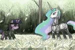  celestia_(my_little_pony) cosplay crossover eyepatch green_hair headband horn horse inoue_kikuko john_joseco knife long_hair metal_gear_(series) metal_gear_solid_3 multicolored_hair my_little_pony my_little_pony_friendship_is_magic naked_snake naked_snake_(cosplay) no_humans parody pink_hair purple_eyes purple_hair seiyuu_connection sheath sheathed tail the_boss the_boss_(cosplay) twilight_sparkle unicorn very_long_hair wings 