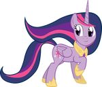  alicorn alpha_channel cutie_mark equine female feral friendship_is_magic hair hi_res horn horse long_hair mammal multi-colored_hair my_little_pony pegacorn plain_background pony purple_eyes purple_hair qsteel solo tail transparent_background twilight_sparkle_(mlp) winged_unicorn wings 