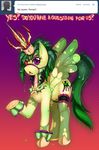  alicorn english equine eye_patch eyewear female green_hair hair horn horse mammal my_little_pony open_mouth pony purple_eyes slugbox solo tail tongue tongue_out tumblr winged_unicorn wings 