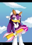  bandanna beak bird blue_eyes cloud cosmoyourangel extreme_gear eyewear female gloves sega solo sonic_(series) sonic_riders sunglasses swallow_(bird) wave_the_swallow 