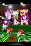  bandanna bat bird blaze_the_cat blue_eyes breasts casino cat diamond-me dice eyewear feline female mammal poker_chips rouge_the_bat sega sonic_(series) sonic_riders sparkle sunglasses swallow_(bird) wave_the_swallow yellow_eyes 