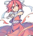  bandages drawr oekaki open_mouth pera red_eyes red_hair sara_(touhou) short_hair solo touhou touhou_(pc-98) 