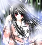  bad_id bad_pixiv_id black_hair highres houraisan_kaguya japanese_clothes long_hair red_eyes solo tabuchi_(tabuchisanchi) touhou wide_sleeves 