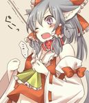  animal_ears ascot asphyxiation bad_id bad_pixiv_id black_hair blush bow cat_ears cat_tail collar crying drooling hair_bow hakurei_reimu leash navel open_mouth pasutel purple_eyes solo strangling streaming_tears tail tears touhou wince 