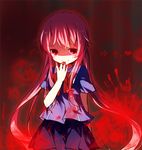  bad_id bad_pixiv_id gasai_yuno hand_to_own_mouth lowres mirai_nikki pf pink_hair red_eyes shaded_face smirk solo 