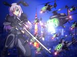  aircraft alternate_costume animal_ears bipod bolt_action building bunny_ears city ghost_in_the_shell ghost_in_the_shell_stand_alone_complex gun gunship helicopter junkei kawasaki_oh-1 military night reisen_udongein_inaba rifle scope sniper_rifle solo touhou uh-60_blackhawk weapon 