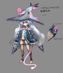  bad_id bad_pixiv_id book hat long_hair navel observerz panties pixiv_fantasia pixiv_fantasia_wizard_and_knight simple_background solo thighhighs tongue twintails underwear very_long_hair whip white_eyes white_hair witch_hat 