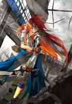  alternate_costume blood coat fujimura_(marina) gloves injury long_hair luke_fon_fabre male_focus pants red_hair solo sword tales_of_(series) tales_of_the_abyss weapon 