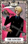  anchor blonde_hair cigarette english fork formal hair_over_one_eye igarashi_(wp13) knife male_focus one_piece sanji smoke solo suit tarot 