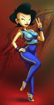  american_dragon:_jake_long black_hair bracelet chun-li clothed clothing cosplay female fernando_faria hair human jewelry lips looking_at_viewer mammal not_furry shoes short_hair smile solo standing street_fighter susan_long tight_clothing video_games wide_hips 