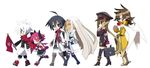  almaz chibi disgaea dualscreen glasses group jpeg_artifacts long_hair male mao_(disgaea) master_big_star raspberyl salvatore sapphire_rhodonite short_hair white 