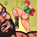  1girl beret cammy_white hat lowres non-web_source street_fighter zangief 