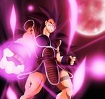  attack black_hair dragon_ball dragonball dragonball_z long_hair male male_focus moon power raditz scouter smile 