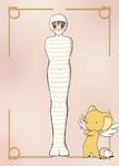  bandage bdsm bondage bound card_captor_sakura gag highres kero kinomoto_sakura mummification mummy 