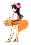  bad_id bad_pixiv_id bare_legs black_hair hat heart long_hair midriff pom_poms shiozake shorts solo south_park tank_top wendy_testaburger 