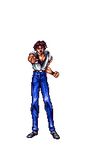  90s animated animated_gif armor choujin_gakuen_gowcaizer game gowcaizer kaiza_isato long_hair lowres neo-geo pixel_art power_suit snk sprite technos technos_japan_corp transformation voltage_fighter_gowcaizer 