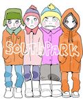  eric_cartman kenny_mccormick kyle_broflovski multiple_boys parody south_park stan_marsh style_parody 
