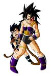  battle dragon_ball dragonball_z hurt injury protecting raditz scouter 