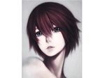  iwai_ryou original realistic red_hair short_hair solo upper_body 