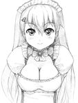  atomix bow breasts huge_breasts long_hair maid maid_headdress 