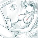  atomix book breasts female long_hair nipples nude panties solo topless underwear 