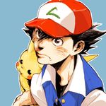  boy child lowres pikachu pokemon pokemon_(anime) satoshi_(pokemon) simple_background zakk 