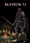  armor dark_souls fire helmet highres knight_of_astora_oscar male_focus shield solo souls_(from_software) sword weapon 