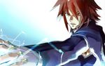  brown_eyes gradient gradient_background kratos_aurion male male_focus red_hair redhead short_hair sio_vanilla solo tales_of_(series) tales_of_symphonia 