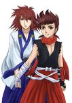  age_difference alternate_costume brown_hair father_and_son kratos_aurion lloyd_irving male male_focus red_hair redhead short_hair tales_of_(series) tales_of_symphonia 