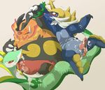  &#12496;&#12452;&#12458;&#21069;&#32218; ????? blue boar cum emboar fur gay green green_skin male mammal nintendo penis pig pok&#233;mon pok&eacute;mon porcine red red_skin reptile samurott scalie serperior snake video_games 