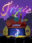  crowd equine female feral fireworks friendship_is_magic group hat horn horse magic mammal maximillianveers moongazeponies my_little_pony name night performance pony poster stage stars trixie_(mlp) unicorn vector 