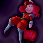  abstract_background belt blue_eyes capcom clothing cosplay costume equine female florecentmoo friendship_is_magic hat horse m_bison mammal my_little_pony outfit pinkie_pie_(mlp) pony skull solo street_fighter vega video_games 