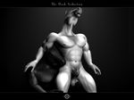  balls black_and_white equine gay h8sart horse male mammal model monochrome nude penis sheath 