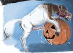  anatomically_correct animal_genitalia anus cum equine feral gdane halloween holidays hooves horse horsecock male mammal masturbation penis puffy_anus pumpkin skull_fuck skullfuck solo 