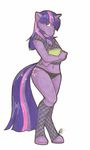  anthro anthrofied book clothing cutie_mark deejayhan equine equine_legs female fishnet friendship_is_magic hair hooves horn horse long_hair mammal mane my_little_pony panties pinup pony pose purple_hair shirt short_hair tail twilight_sparkle_(mlp) underwear unicorn 