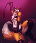  breasts canine dominatrix female fox hair hasegawavega long_hair long_red_hair mammal nightmare_fuel red_hair samantha_arrow solo whip 