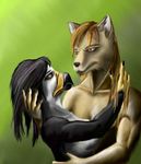  atinka8 atinka8(artist) avian canine duo fox hawk hug jura(character) jura_(character) liskowic(character) liskowic_(character) love mammal wolf wolfox 